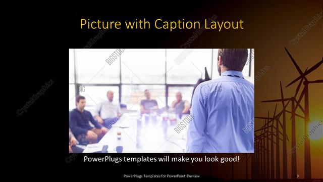 Picture with Caption presentation slide layout