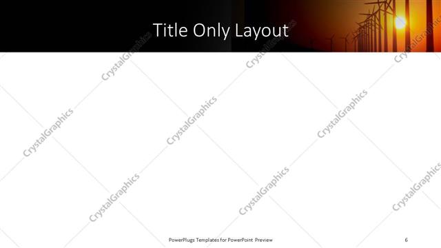 Title Only presentation slide layout