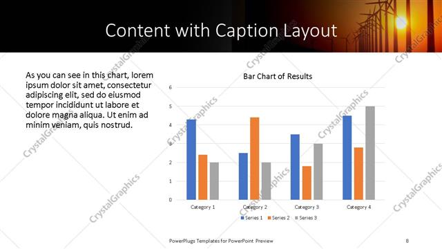 Content with Caption presentation slide layout