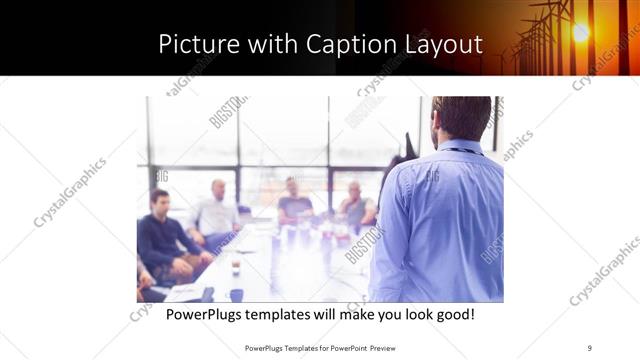 Picture with Caption presentation slide layout