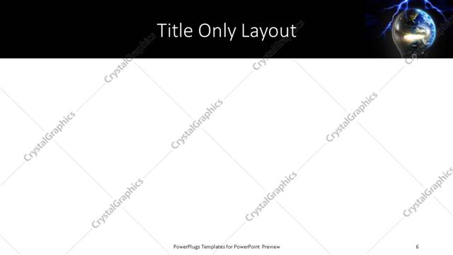 Title Only presentation slide layout