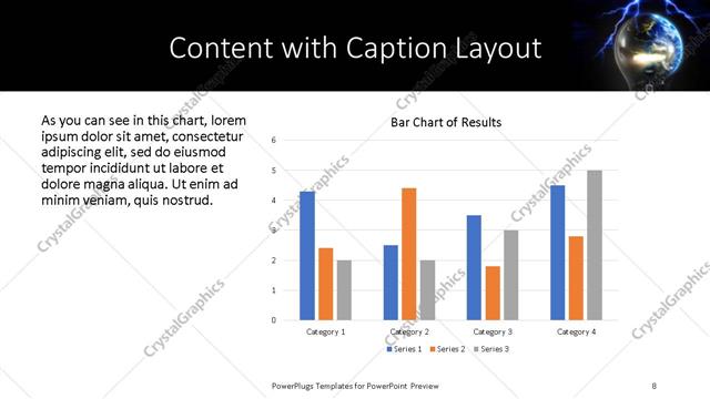 Content with Caption presentation slide layout