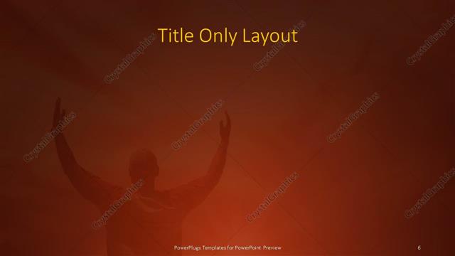 Title Only presentation slide layout