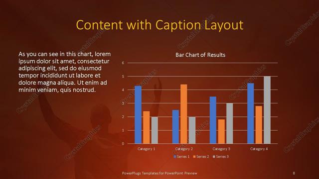 Content with Caption presentation slide layout
