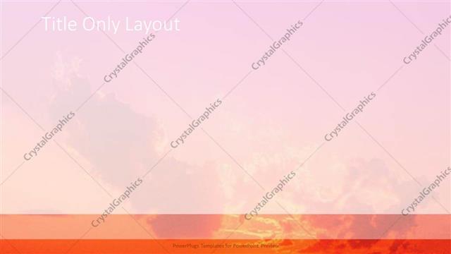 Title Only presentation slide layout