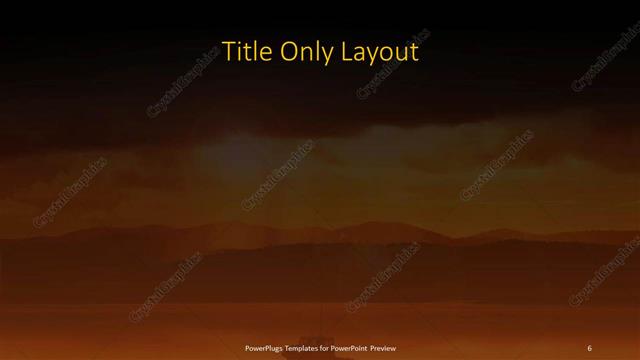 Title Only presentation slide layout