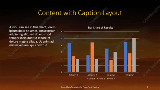 Content with Caption presentation slide layout