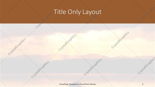Title Only presentation slide layout
