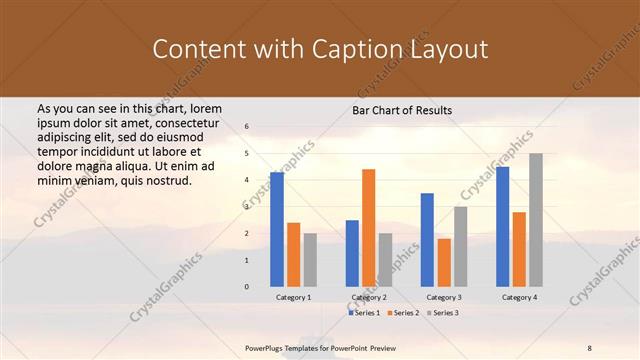 Content with Caption presentation slide layout
