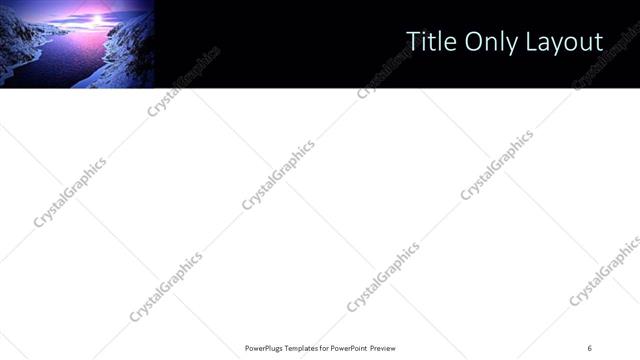 Title Only presentation slide layout