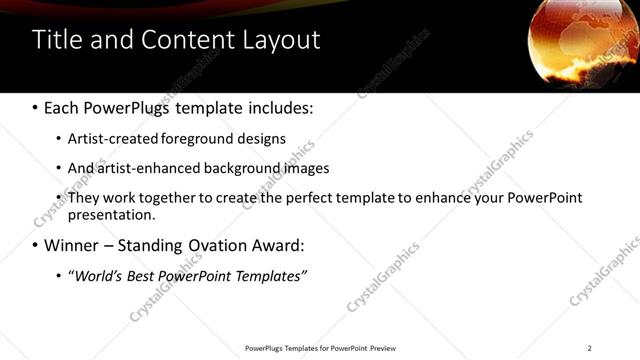 Title and Content presentation slide layout