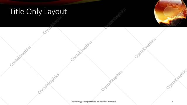 Title Only presentation slide layout