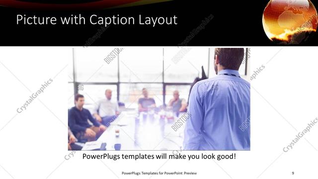 Picture with Caption presentation slide layout