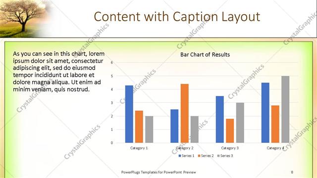Content with Caption presentation slide layout