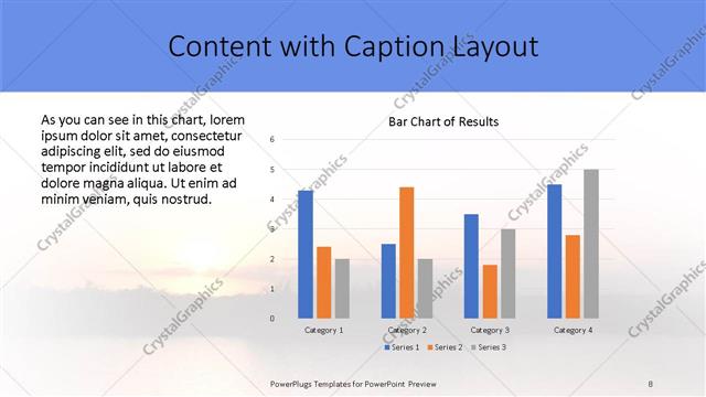 Content with Caption presentation slide layout