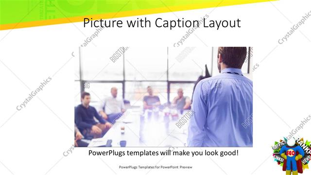 Picture with Caption presentation slide layout