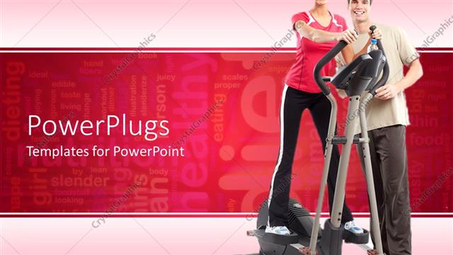  Presentation with support - Support of a men in keeping a women fit and active