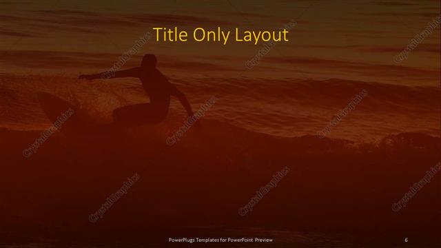 Title Only presentation slide layout
