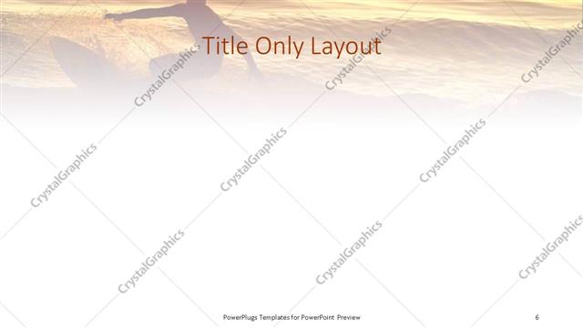 Title Only presentation slide layout