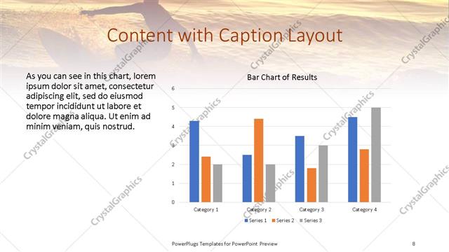 Content with Caption presentation slide layout