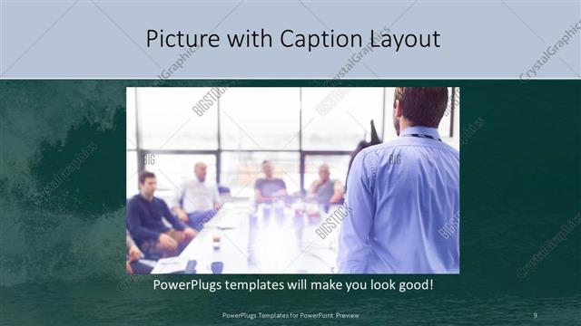 Picture with Caption presentation slide layout