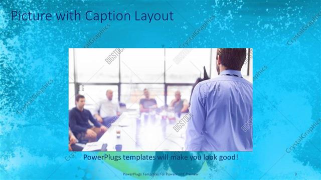 Picture with Caption presentation slide layout