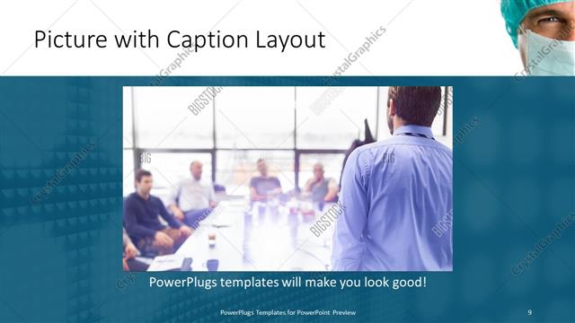 Picture with Caption presentation slide layout