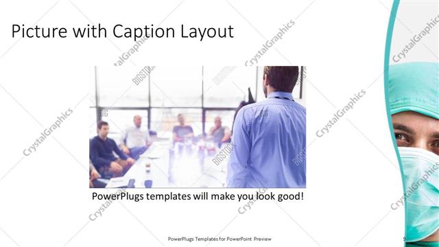 Picture with Caption presentation slide layout