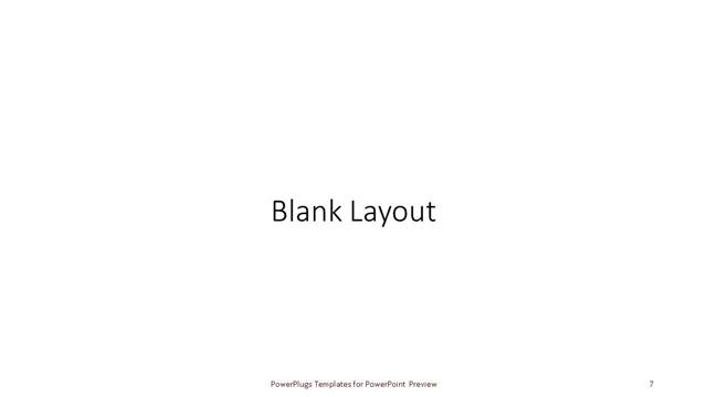 Blank presentation slide layout
