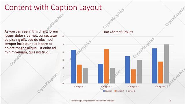 Content with Caption presentation slide layout