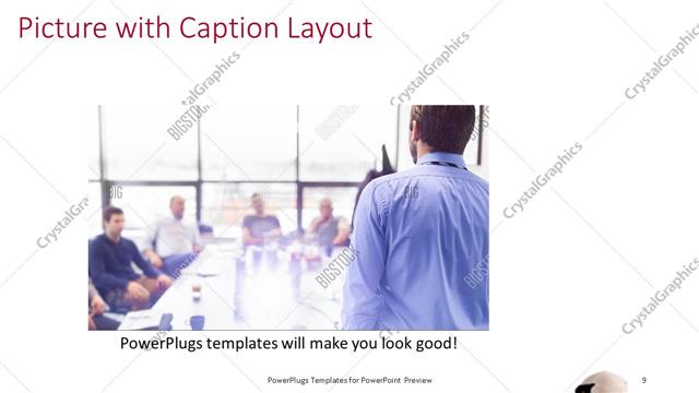 Picture with Caption presentation slide layout