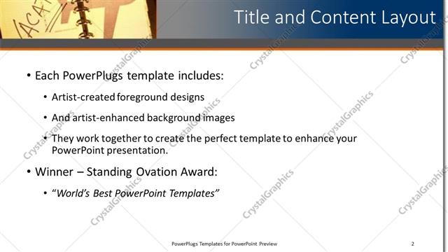 Title and Content presentation slide layout