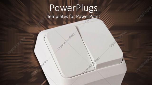  Presentation with digital - A  switch with brownish digital background