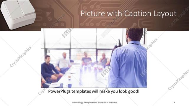 Picture with Caption presentation slide layout