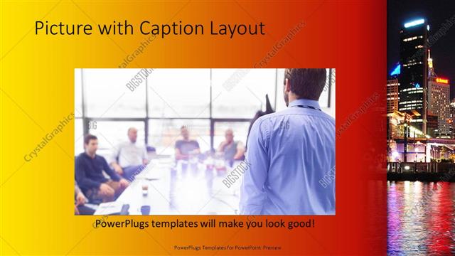 Picture with Caption presentation slide layout