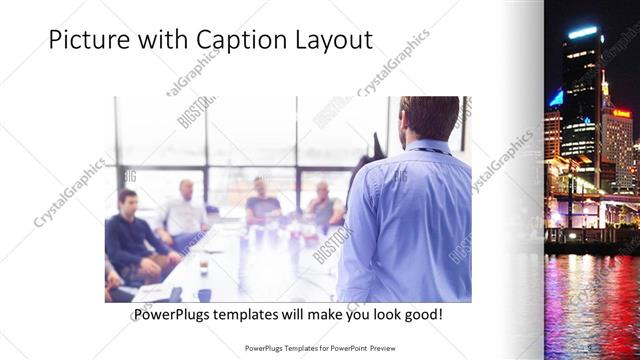 Picture with Caption presentation slide layout