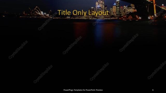 Title Only presentation slide layout