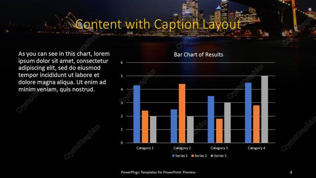 Content with Caption presentation slide layout