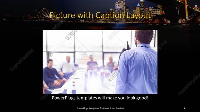 Picture with Caption presentation slide layout