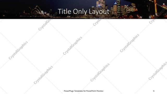 Title Only presentation slide layout