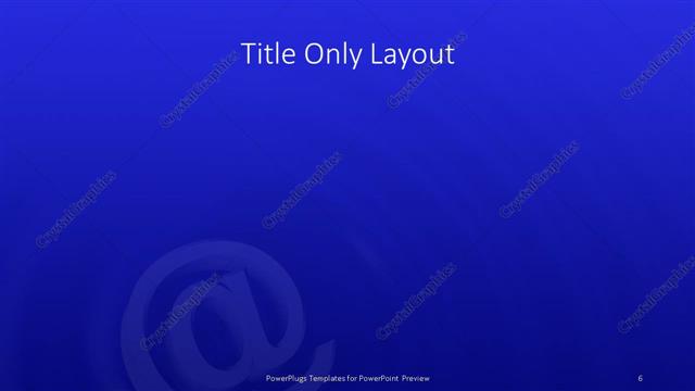 Title Only presentation slide layout