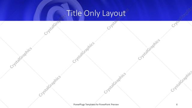 Title Only presentation slide layout