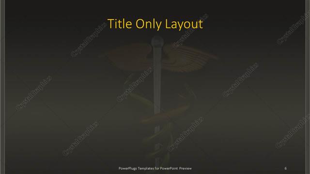 Title Only presentation slide layout