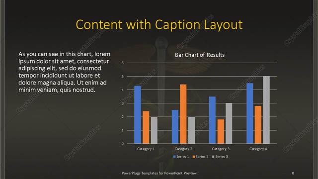 Content with Caption presentation slide layout