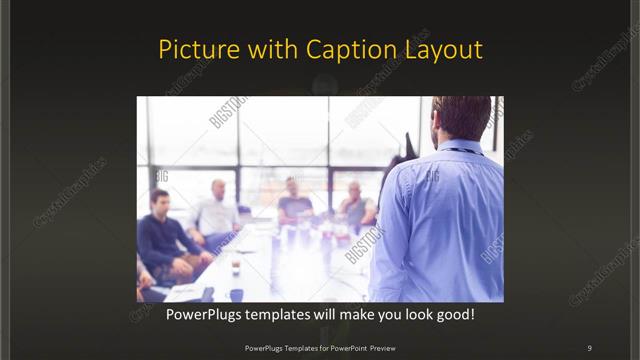 Picture with Caption presentation slide layout