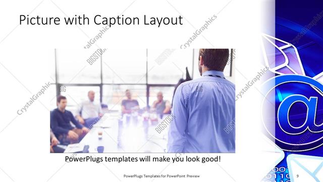 Picture with Caption presentation slide layout