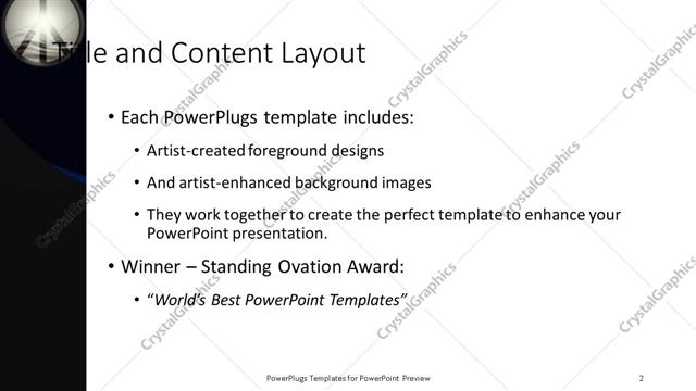 Title and Content presentation slide layout