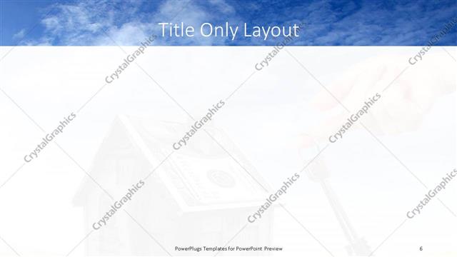 Title Only presentation slide layout