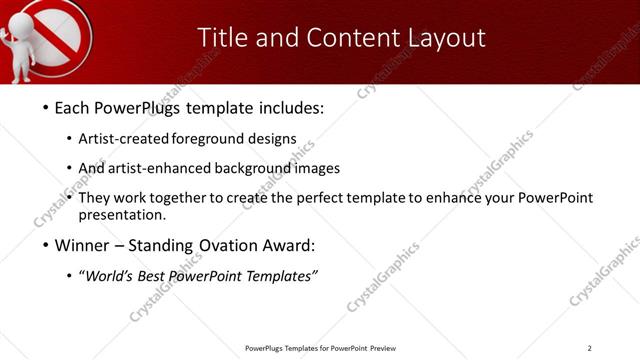 Title and Content presentation slide layout