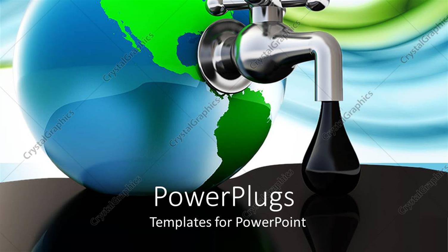 Featuring Symbolism Faucet Taking Oil Out of the Earth